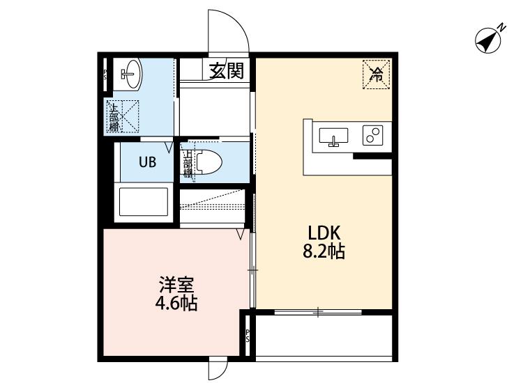 ROBOT HOME 瑞江(1LDK/1階)の間取り写真