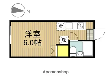 メゾン大多和(ワンルーム/1階)の間取り写真