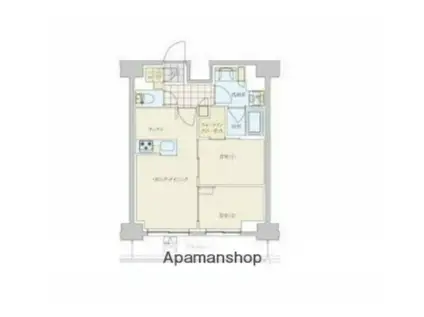 リビオメゾン戸越銀座(2LDK/15階)の間取り写真