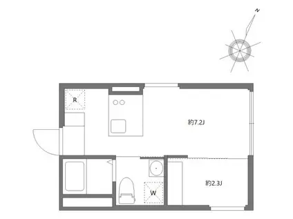 アピチェ南千住 A棟(1DK/4階)の間取り写真