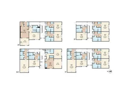 ラシクラス西落合(1K/B1階)の間取り写真