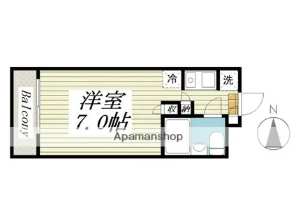 メゾン・ド・サンテ(ワンルーム/3階)の間取り写真