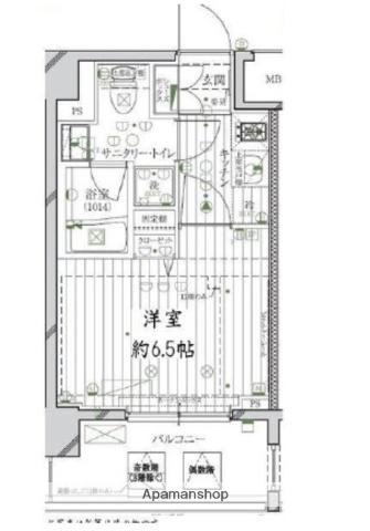 REGALIZ品川南大井PARKSIDE(ワンルーム/9階)の間取り写真