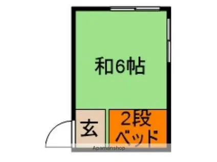 レジデンス西戸部(ワンルーム/2階)の間取り写真