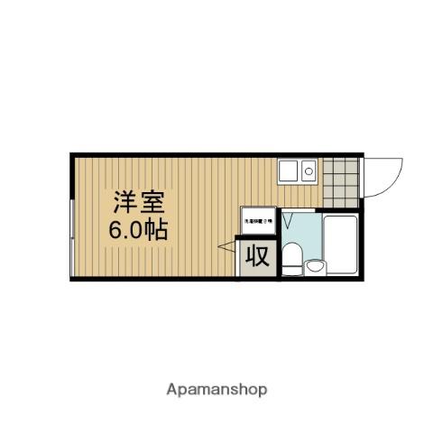アリーズマンションⅡ(ワンルーム/1階)の間取り写真