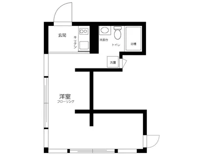 MON-NAKA APARTMENT TERRACE(ワンルーム/1階)の間取り写真