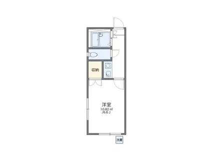 レオパレス多摩センター(1K/1階)の間取り写真