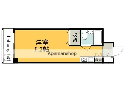 倉林マンション(ワンルーム/3階)の間取り写真