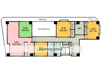 G-CLEF(4LDK/3階)の間取り写真