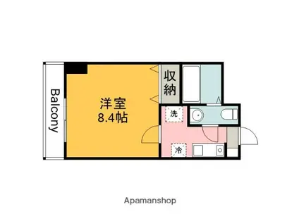 ラ メゾン飛田給(1K/3階)の間取り写真