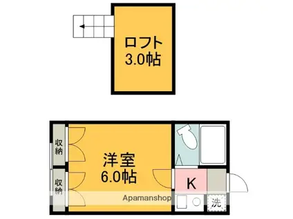 メゾン中和泉(1K/1階)の間取り写真