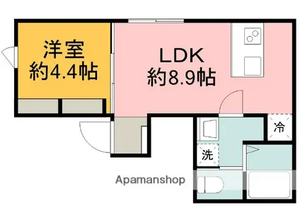 RAFFINE CHOFU(1LDK/3階)の間取り写真