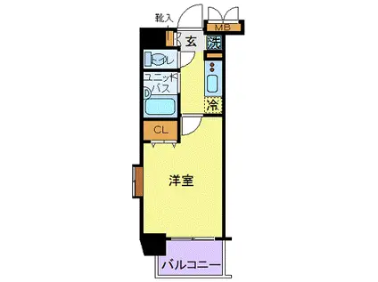 アーバイル目白台(1K/4階)の間取り写真