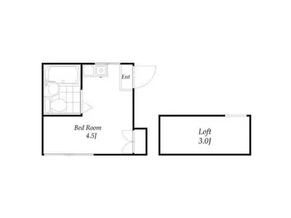 VIP調布ヶ丘(ワンルーム/2階)の間取り写真