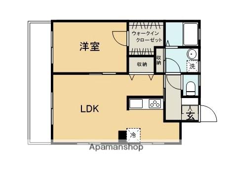第一上原マンション(1LDK/1階)の間取り写真