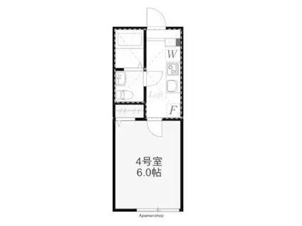 アザーレ・バモス宮前平(1K/1階)の間取り写真