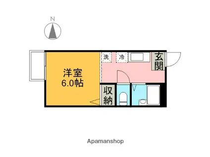 エスポワール宮前平(1K/1階)の間取り写真