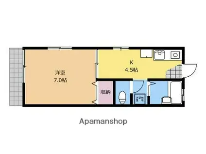 セイフウハイツ(1K/1階)の間取り写真