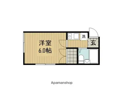 メゾンサンランデュ(1K/1階)の間取り写真