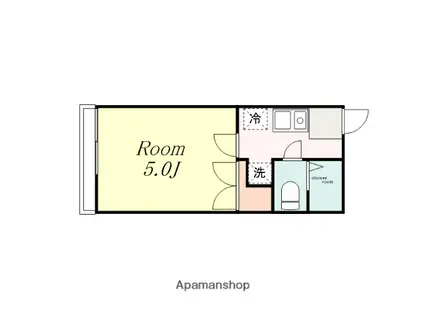 コーポパトリニア(1K/2階)の間取り写真