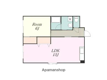 相模が丘ハイム(1LDK/3階)の間取り写真