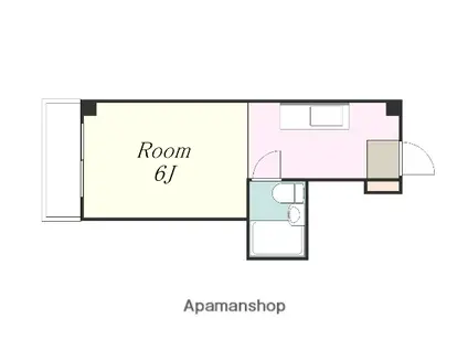 メゾンリキ(ワンルーム/2階)の間取り写真