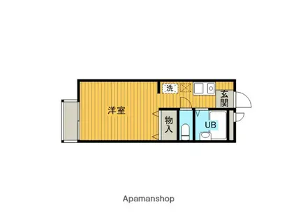 スターグリーム(1K/1階)の間取り写真