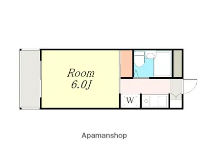 エルミタージュ相模(1K/1階)の間取り写真