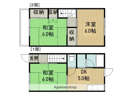 シルクテラスハイム(3DK)の間取り写真