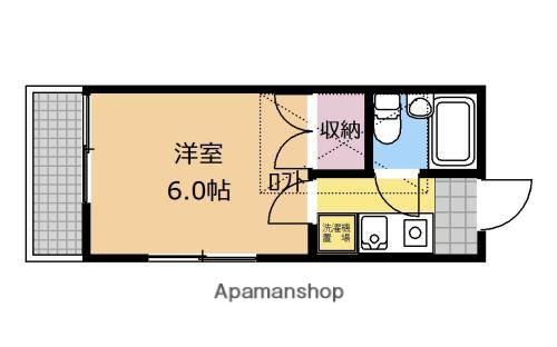 グローリ107(1K/2階)の間取り写真