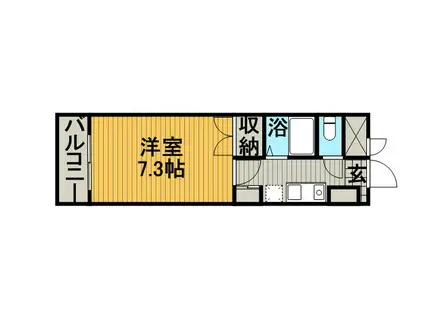 グレイスオオサワ(1K/2階)の間取り写真