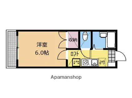 アンシャンブル(1K/2階)の間取り写真