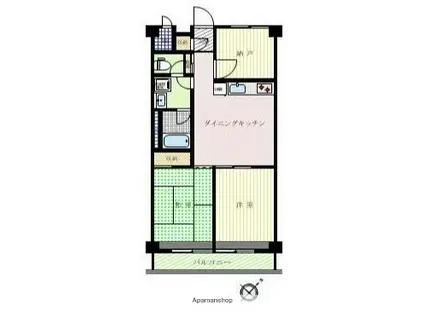 パルセ相模台ダイヤモンドマンション(3DK/7階)の間取り写真