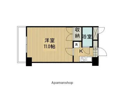アカデミーグローリア初穂町田合同ビル(1K/6階)の間取り写真
