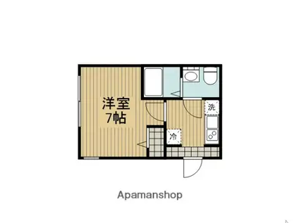 アザーレ・ソラ相武台(1K/2階)の間取り写真