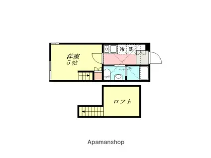 ブルームメゾン北里(1K/1階)の間取り写真