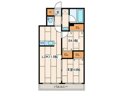 大和市中央5丁目計画(1SLDK/2階)の間取り写真