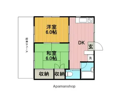 ヴィラ・モルチェ(2K/1階)の間取り写真