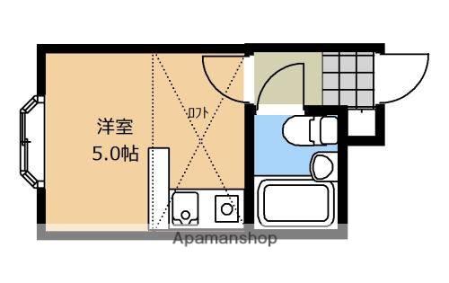 ベルピア上溝2(ワンルーム/2階)の間取り写真