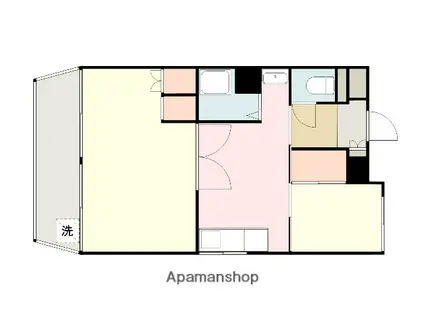 フラワーハイツ(2DK/2階)の間取り写真