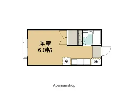 エステートピア丸山(ワンルーム/1階)の間取り写真