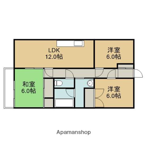 第14明智ビル(3LDK/4階)の間取り写真