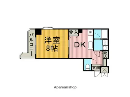 アート・フルベイシス(1DK/3階)の間取り写真