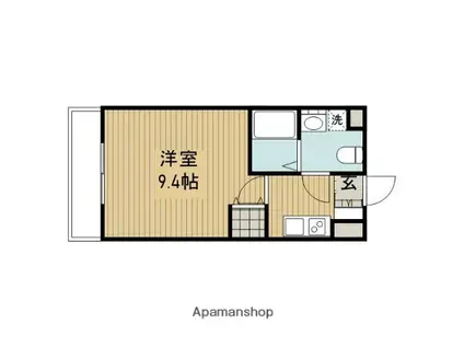 サンフォレスト(1K/3階)の間取り写真