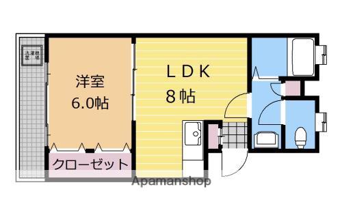 ロイヤルフラッツ相模原(1LDK/3階)の間取り写真