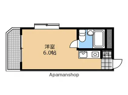 エクセルマンション相模(1K/3階)の間取り写真