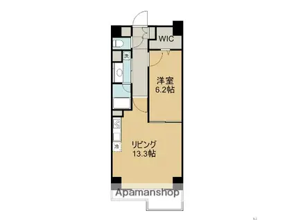 QUADRIFOLIE BLUE(1LDK/5階)の間取り写真