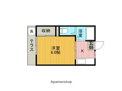 ビバーチェ カノン(1K/1階)の間取り写真