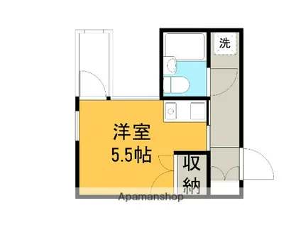 エムズ相模原(ワンルーム/4階)の間取り写真