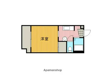 ベルグラン共和(ワンルーム/2階)の間取り写真